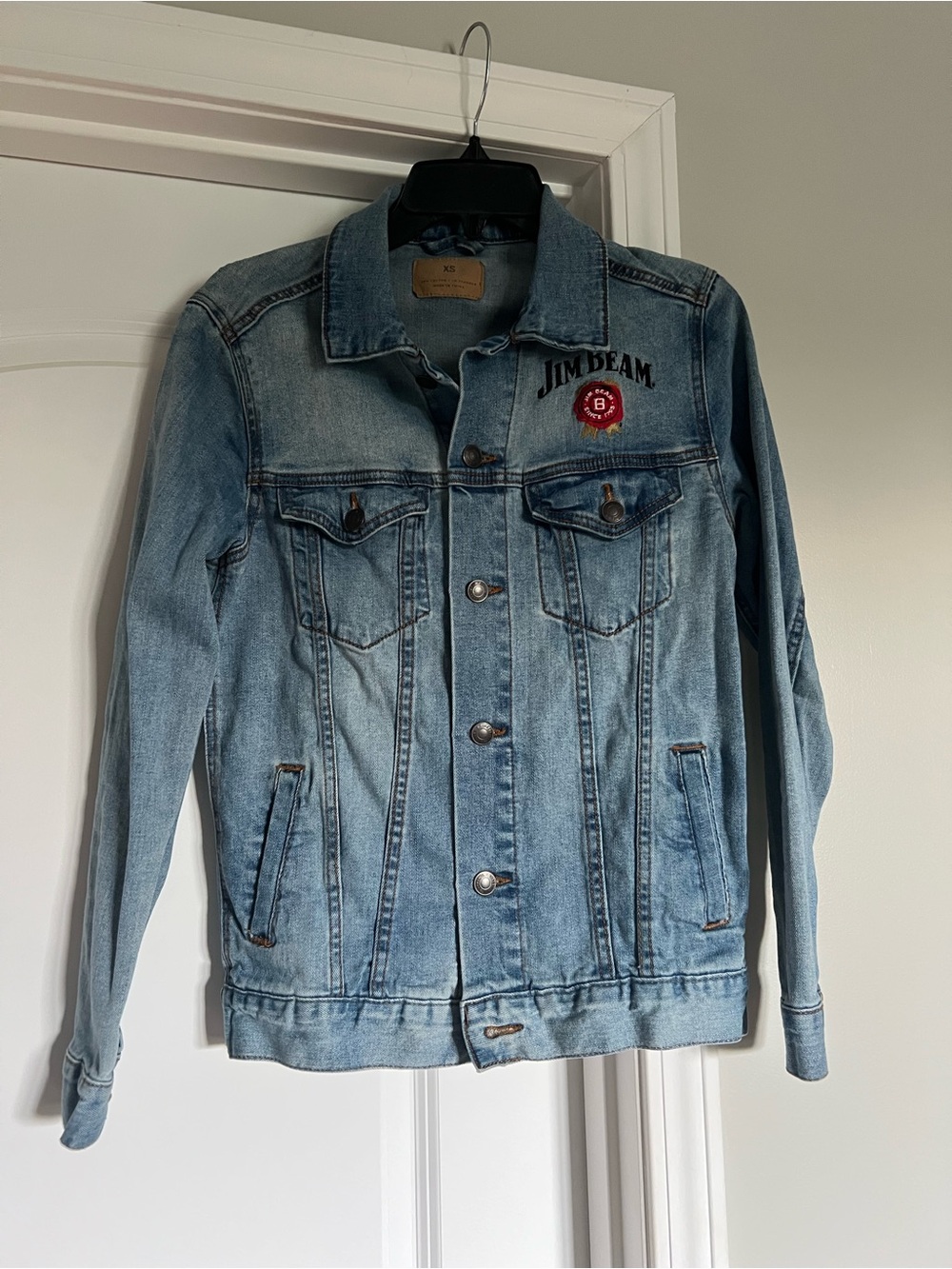 Light Blue Denim Jacket - Jim Beam Embroidered